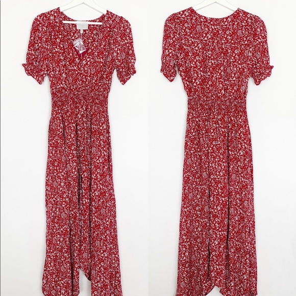 Smocked Elastic Waist Maxi Dress - Picture 3 of 9